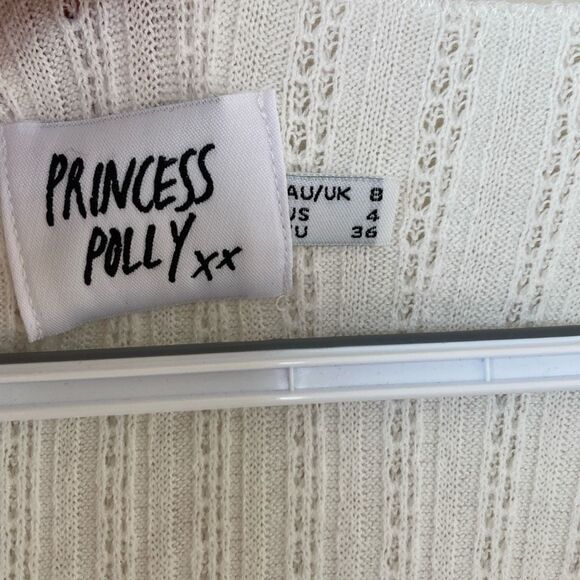 Princess Polly  Cropped‎ Long Sleeve Top Size 4 (C8) - Picture 4 of 10